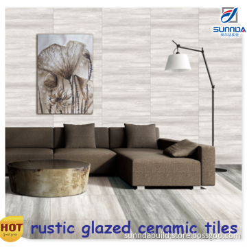 china porcelain wood looking texture rustic tiles, ceramic non slip inkjet glazed porcelain tiles